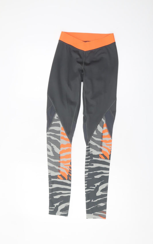 Womens UK Size XS adidas Slim Fit Leggings Multicoloured Leggings