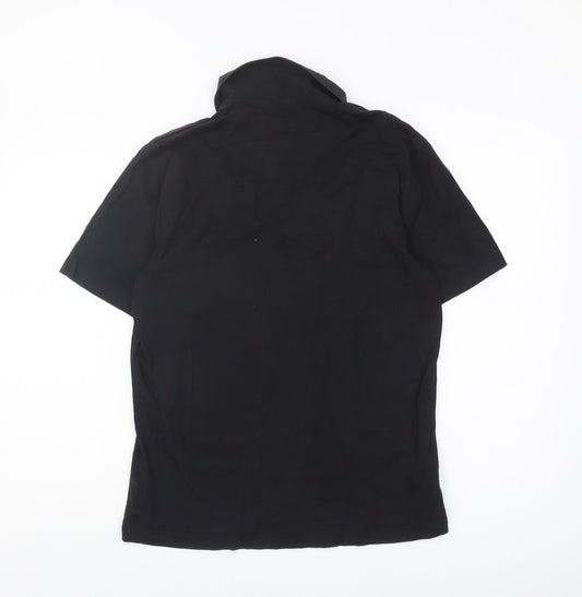 Penguin Men's Black Slim Fit Polo, M, Short Sleeve