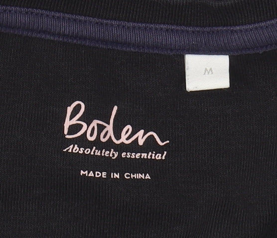 Boden Women's Black Basic Cotton T-Shirt, Size M