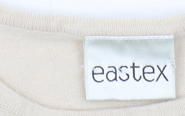 Womens UK Size 12/14 Eastex Beige Pullover Jumper