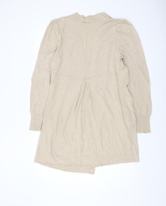 Womens UK Size M Wallis Beige Cardigan Jumper