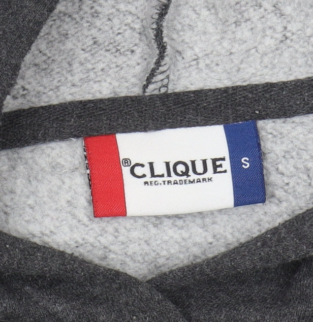 Clique Men's Grey Pullover Hoodie Size S