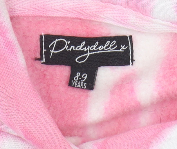 Dindydoll Girls Pink Tie-Dye Pullover Hoodie 8-9 Years