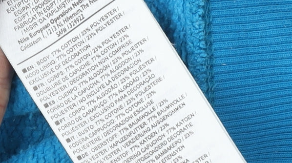 Nike Unisex Blue Pullover Hoodie, Size M, Logo Design