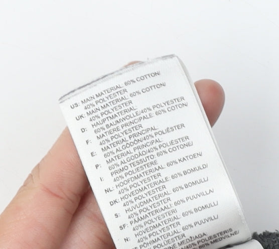 adidas Unisex Black Camouflage Sweatshirt Size 14