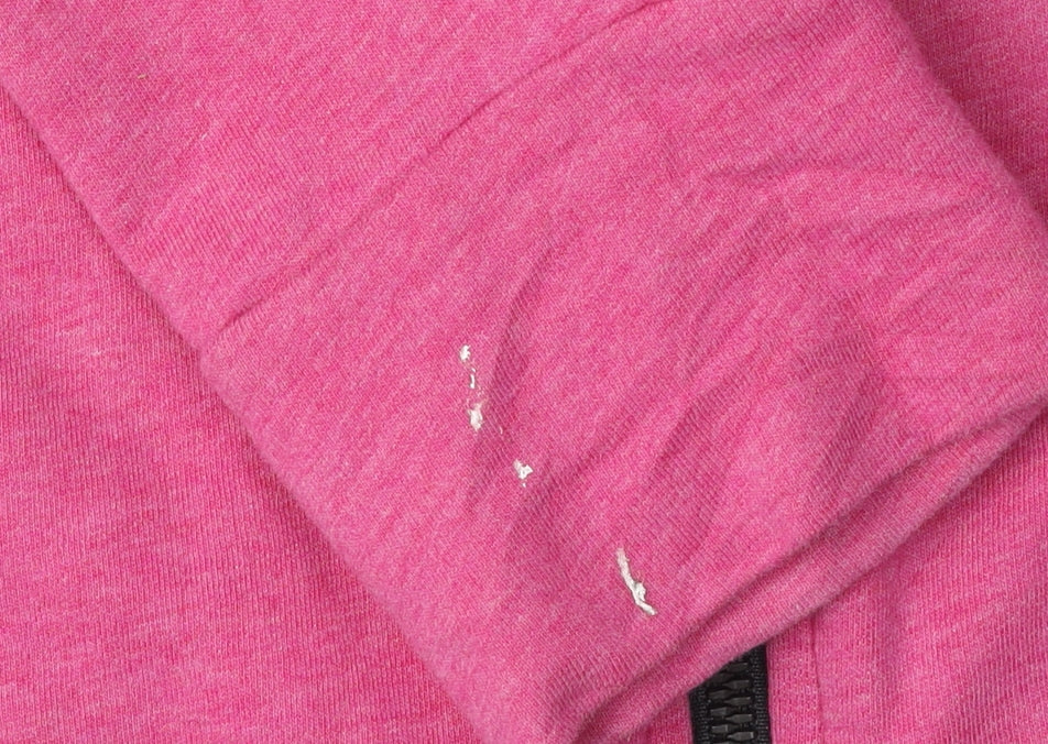 Adidas Women's Pink/Gray Full Zip Hoodie XS