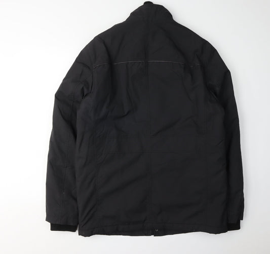 Mens UK Size M Jeff Banks Black Military Jacket