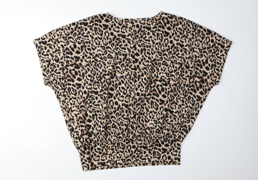 New Look Women's Multicoloured M Animal Print Top