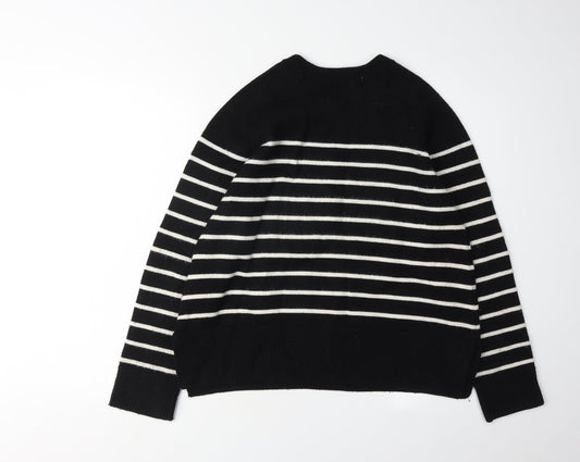 Womens UK Size M Zara Black Pullover Jumper