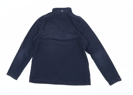 Regatta Women's Blue Henley 1/2 Zip Fleece Sweatshirt Size 14