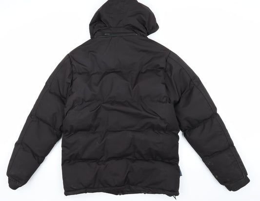 Mens UK Size S Mountainlife Black Puffer Jacket