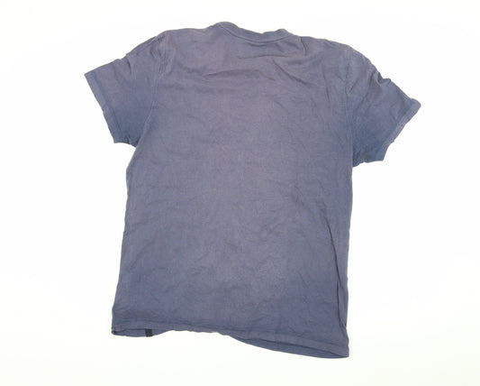 Mens UK Size L Criminal Blue T-Shirt