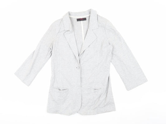 Womens UK Size M New Look Regular Grey Blazer
