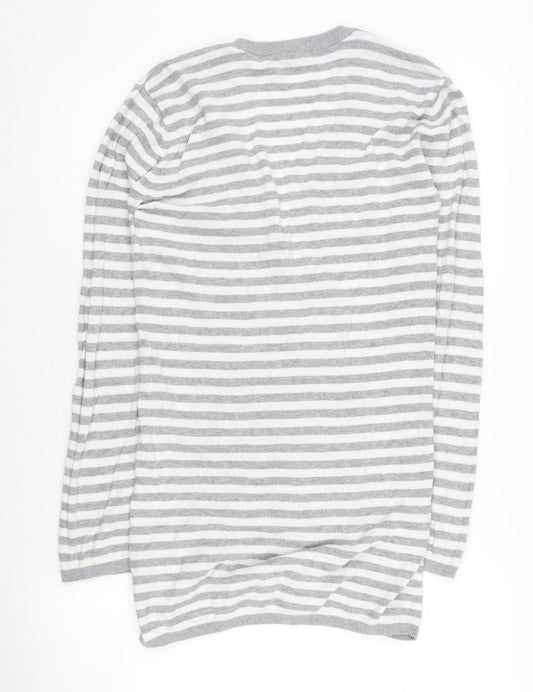 Womens UK Size 10 adidas Grey Cardigan Jumper