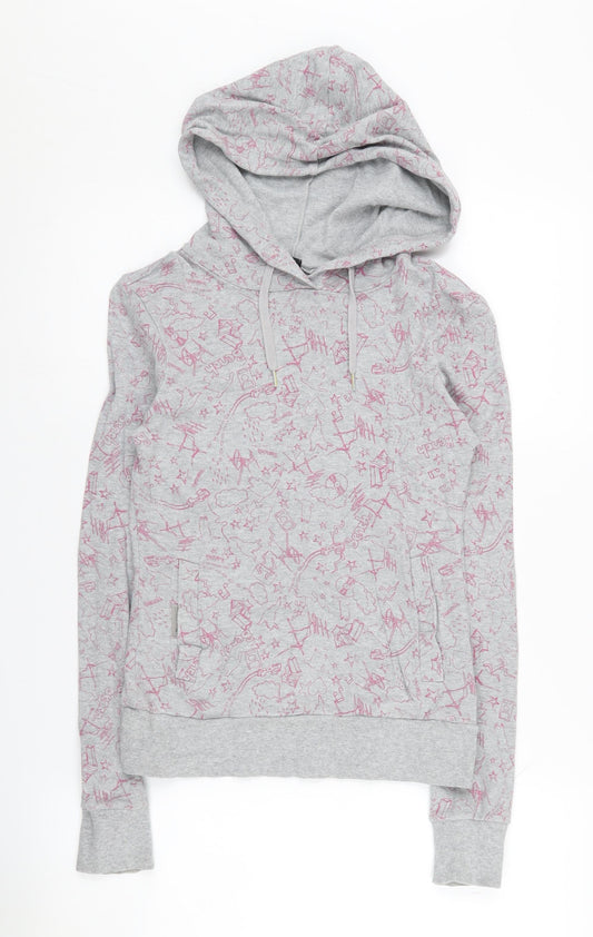 Womens UK Size XS Bench Grey Pullover Hoodie