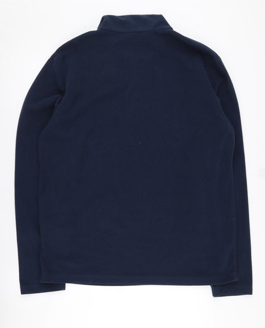 Mens UK Size L Regatta Blue 1/4 Zip Sweatshirt