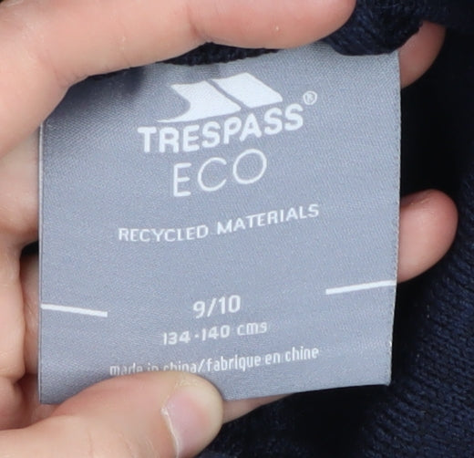 Trespass Boys Blue Jacket, Eco-Friendly, 9-10 Years