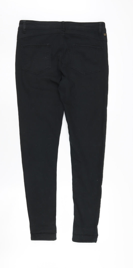 Kangol Women's Black Skinny Jeans Size 10 Stretch Denim