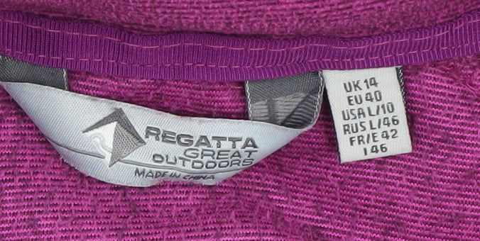 Womens UK Size 14 Regatta Purple Basic Jacket