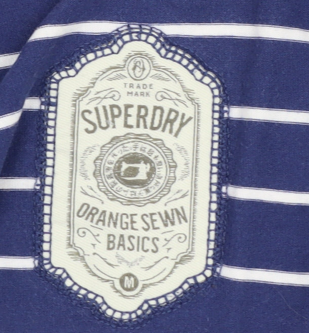 Womens UK Size M Superdry Blue Basic Tank