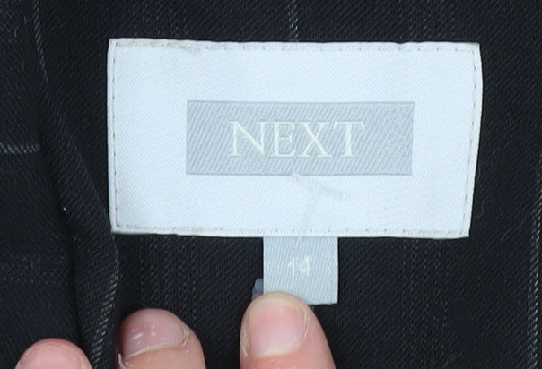 Next Women's Black Pinstripe Blazer, Size 14, Business Suit