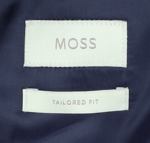 Additional view of Moss Blue Suit Jacket unisex 40s tailored