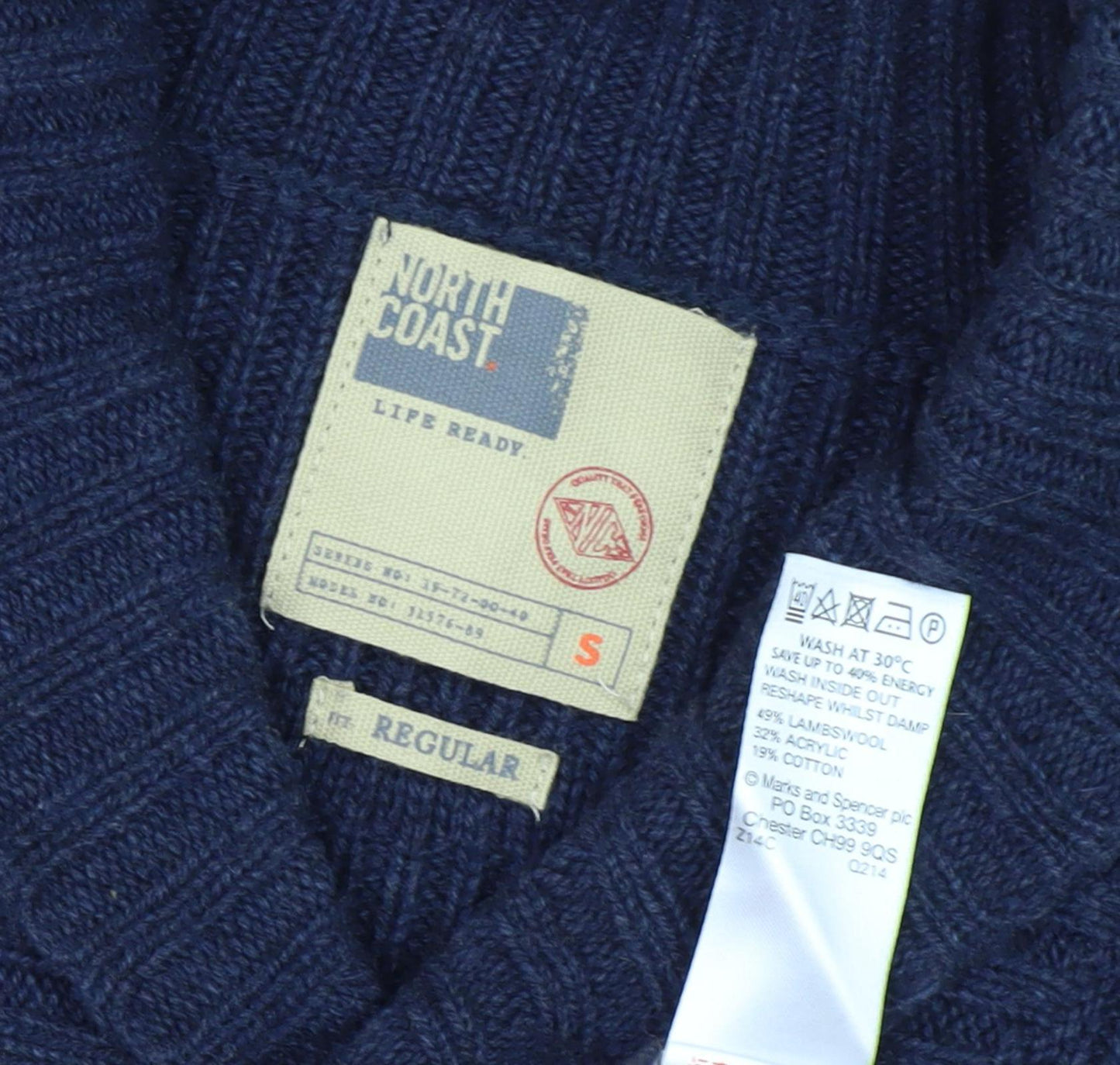 Marks and Spencer Men's Blue Pullover Jumper S