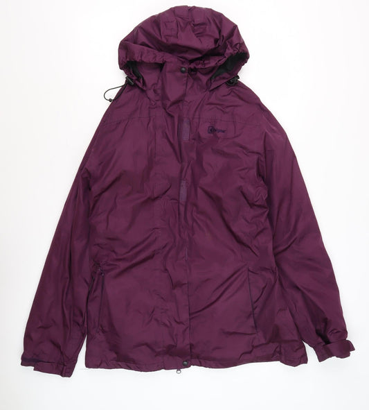 Womens UK Size 12 Hi Gear Purple Rain Coat