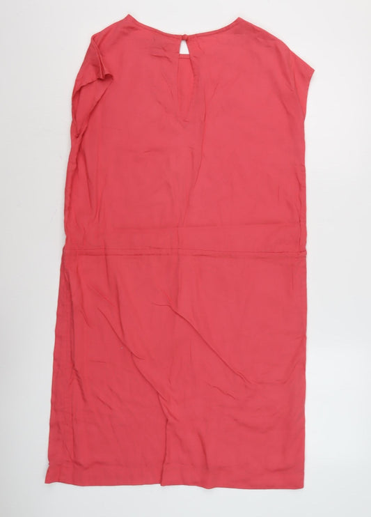 Bench Women's Pink Red Polyester Shift Dress Size S