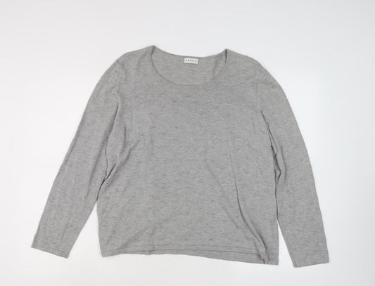 Womens UK Size 18 Eastex Grey Pullover Jumper