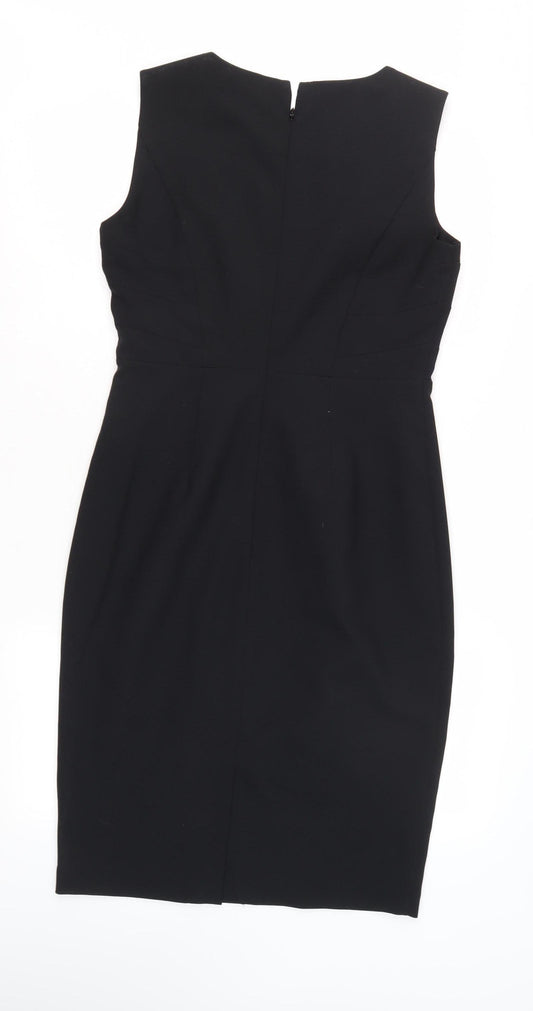 M&Co Women's Black Sleeveless Dress, Size 10