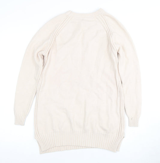 Womens UK Size XL BUISDAEI Beige Pullover Jumper