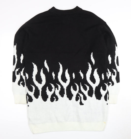 Womens UK Size 12 H&M Divided Black Pullover Jumper