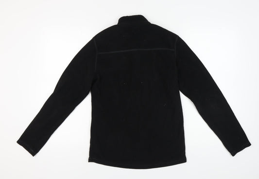 Decathlon Unisex Black Fleece Sweatshirt S 1/2 Zip