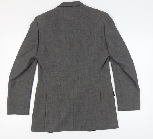 Mens UK Size 38 Jaeger Regular Grey Suit Jacket
