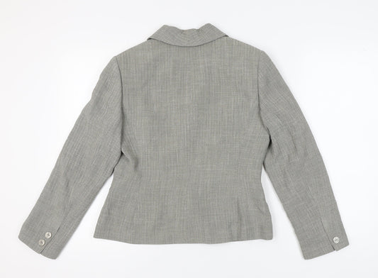 Precis Petite Grey Blazer Women UK 12 Formal Lined