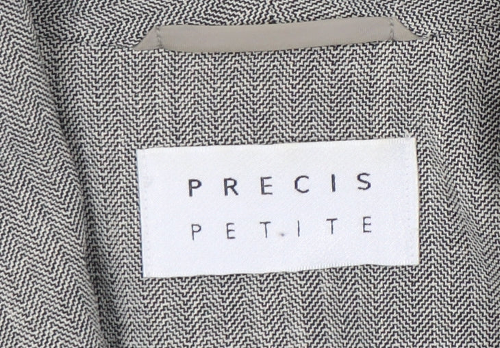 Precis Petite Grey Blazer Women UK 12 Formal Lined