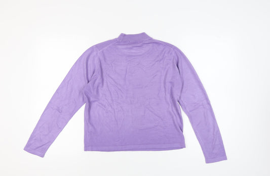Womens UK Size 14 Marks and Spencer Purple Pullover Jumper