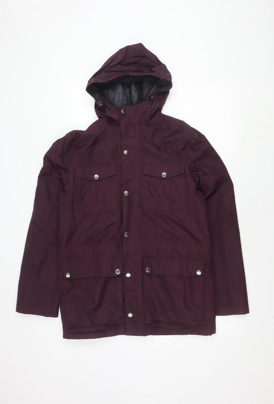 Womens UK Size S Joules Purple Rain Coat