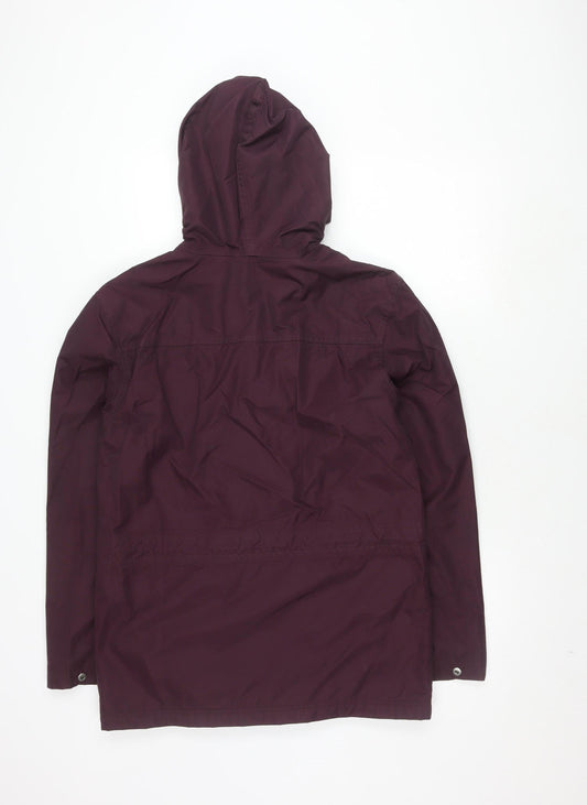 Womens UK Size S Joules Purple Rain Coat