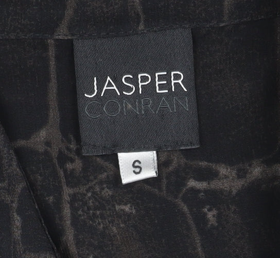 Jasper Conran Women's Black Button-Up Shirt S