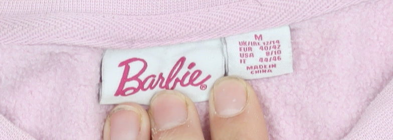 Barbie Women's PinkPullover Sweatshirt Size 12