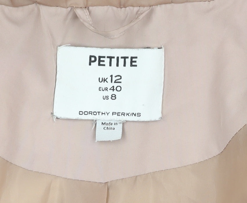 Womens UK Size 12 Dorothy Perkins Pink Puffer Jacket