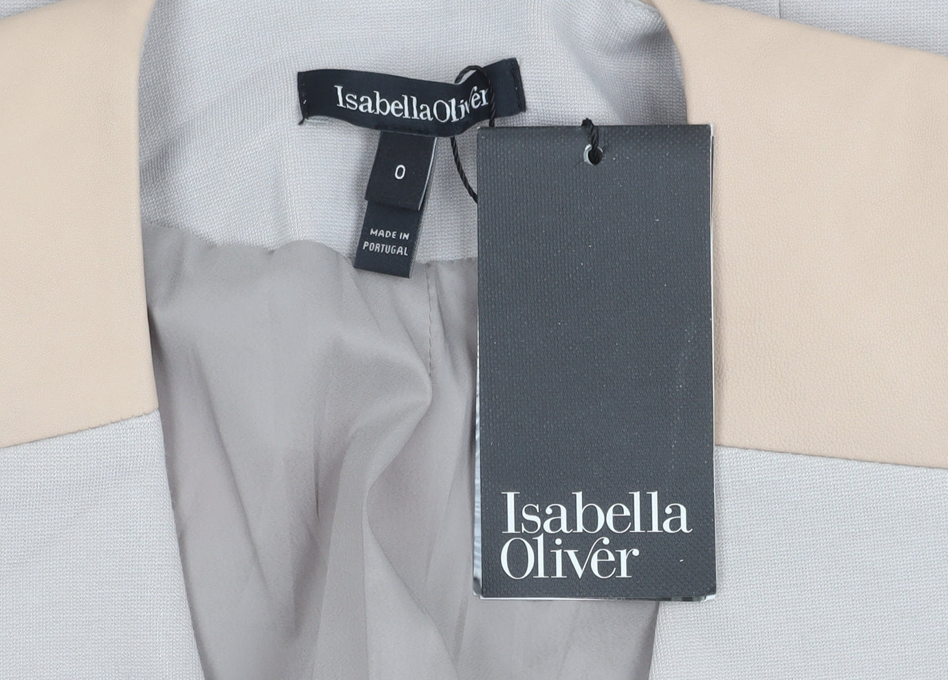 Womens UK Size 2XS Isabella Oliver Regular Beige Blazer