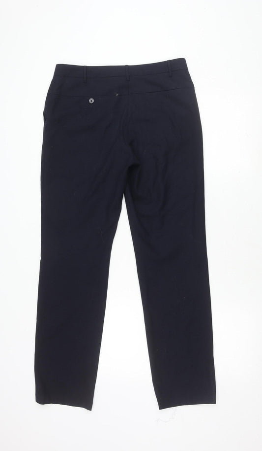 Womens UK Size 10 Marks and Spencer Blue Trousers