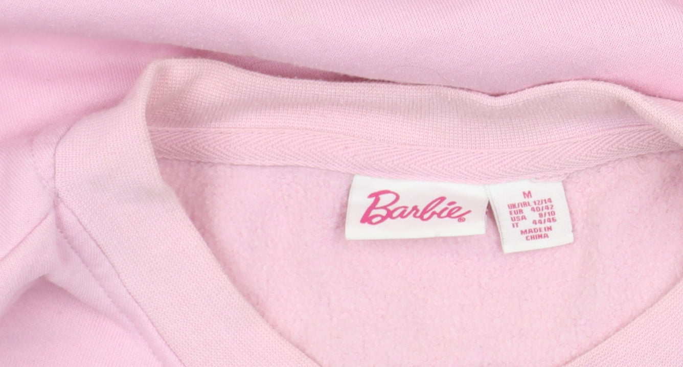 Barbie Women's Pink Pullover Sweatshirt Size 12