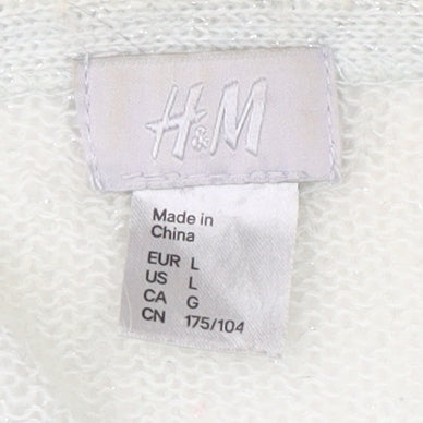 Womens UK Size L H&M Ivory Pullover Jumper