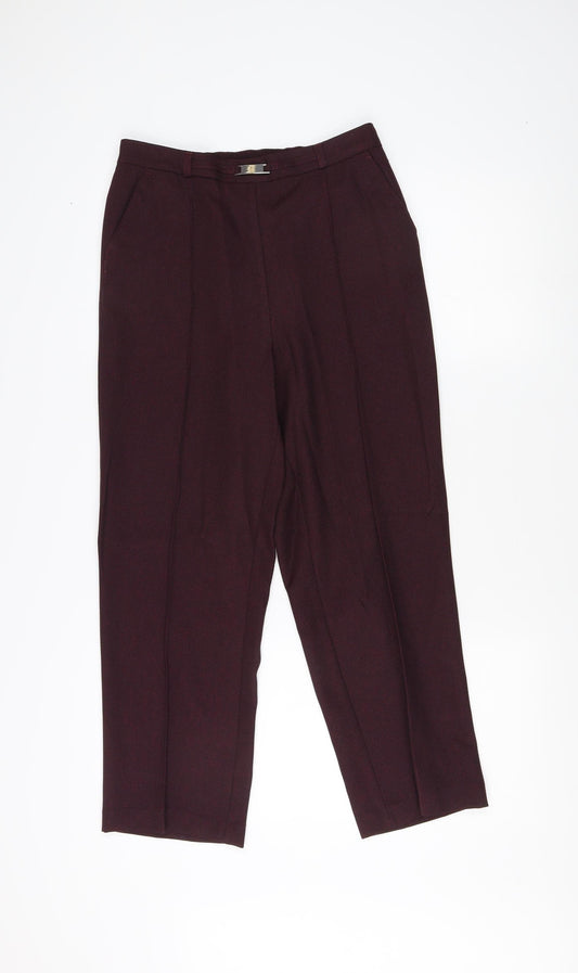 Womens UK Size 10 Honor Millburn Regular Fit Red Trousers