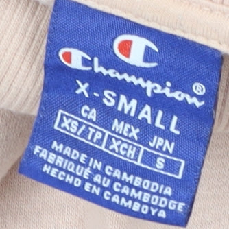 Champion Women Beige XS Pullover Sweatshirt Logo