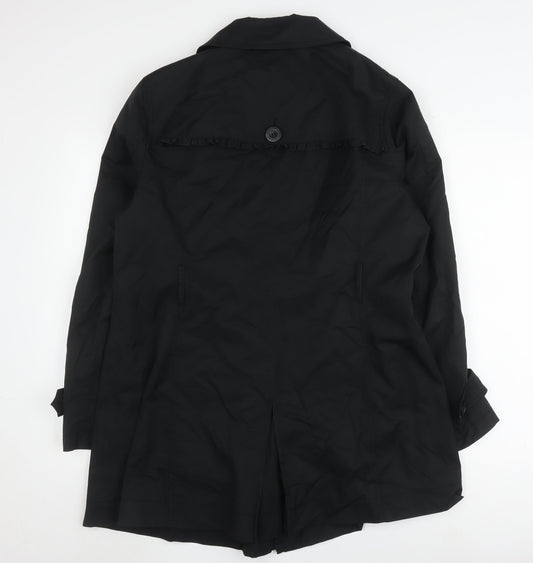 Rocha John Rocha Women's Black Trench Coat Size 10